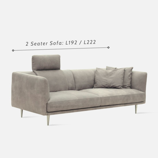 Milton Sofa, L192, Semi Aniline Leather, G3 342 [Display x1]
